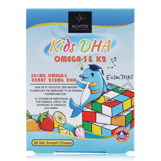 Allvitsy Kids DHA & D3+K2 - Til Børn - Jordbær-Citrus smag